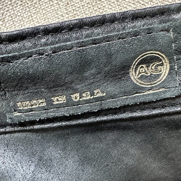 Ag Adriano Goldschmied - Black Coated Super Skinny Legging Jeans - Size 31 - Picture 6 of 7